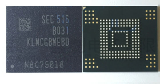 중국 개인용 컴퓨터 1.8/3.3 볼트를 위한 KLMCG8WEBD-B031 BGA 64GB EMMC 메모리 칩 GEN6 대리점
