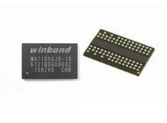 중국 저출력 플래시 메모리 IC 칩 64Mx16 BGA84 W971GG6JB-18 IC SDRAM DDR2 공장