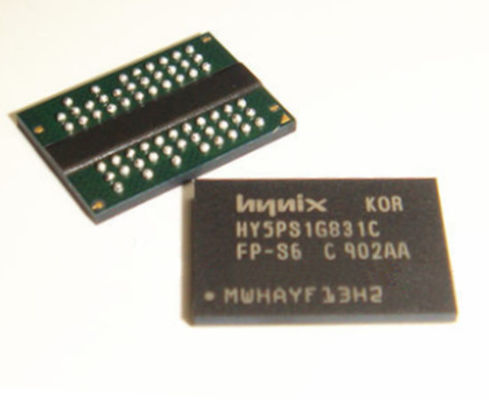중국 HY5PS1G831CFP-S6 DDR 드램 이동할 수 있는 플래시 메모리 칩 128MX8 0.4ns CMOS PBGA60 공장