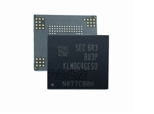 중국 KLMBG4GESD-B03P 이동할 수 있는 EMMC 메모리 칩, 32gb Emmc 5.0 저속한 저장 1.8/3.3v 대리점